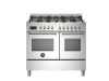 Bertazzoni PRO106L2EXT Professional 100cm Range Cooker Twin Oven Dual Fuel Stainless Steel