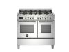 Bertazzoni PRO106L2EXT2 Professional 100cm Range Cooker Twin Oven Dual Fuel Stainless Steel