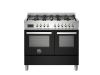 Bertazzoni PRO106L2ENET Professional 100cm Range Cooker Twin Oven Dual Fuel Gloss Black