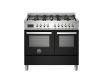 Bertazzoni PRO106L2ENET2 Professional 100cm Range Cooker Twin Oven Dual Fuel Gloss Black