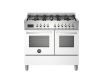 Bertazzoni PRO106L2EBIT2 Professional 100cm Range Cooker Twin Oven Dual Fuel Gloss White