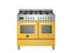 Bertazzoni PRO106L2EGIT2 Professional 100cm Range Cooker Twin Oven Dual Fuel Gloss Yellow