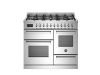 Bertazzoni PRO106L3EXT2 Professional 100cm Range Cooker XG Oven Dual Fuel Stainless Steel