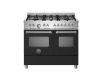 Bertazzoni MAS106L2ENEC Master 100cm Range Cooker Twin Oven Dual Fuel Matt Black