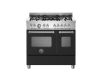Bertazzoni MAS95C2ENEC Master 90cm Range Cooker Twin Oven Dual Fuel Matt Black