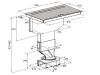 Bertazzoni P904IBH2M30NT 90cm induction hob with 4 Zones & integrated rear extractor