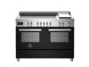 Bertazzoni PRO125I2ENET2 Professional 120cm Range Cooker Twin Oven Induction Gloss Black