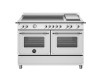 Bertazzoni HER125I2EXT2 Heritage 120cm Range Cooker Twin Oven with Griddle Induction Stainless Steel