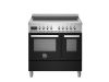 Bertazzoni PRO95I2ENET Professional 90cm Range Cooker Twin Oven Induction Gloss Black