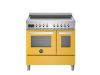 Bertazzoni PRO95I2EGIT Professional 90cm Range Cooker Twin Oven Induction Gloss Yellow