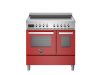 Bertazzoni PRO95I2EROT Professional 90cm Range Cooker Twin Oven Induction Gloss Red
