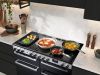 Rangemaster EDDLB110EIGBLK/CM1 110cm Induction Range Cooker Black Glass - Chrome, A Rated