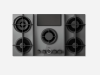 Elica NT-FLAME-EVO-GR 90cm Wide Gas Hob in Grey with Integrated Venting Extractor A Rated