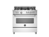 Bertazzoni MAS95C1EBIC Master 90cm Range Cooker Single Oven Dual Fuel Matt White