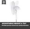 Tower PT633000 6" White Pedestal Fan