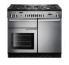 Rangemaster PROP100DFFSS/C 100cm Dual Fuel Range Cooker Professional Plus Stainless Steel / Chrome, A Rated