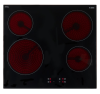 CDA HC6621FR Four Zone Ceramic Hob in Black