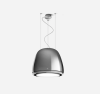 Elica DIVA-HM 50cm Wide Suspended Island Hood, Heavy Metal Polished Stainless Steel, A Rated