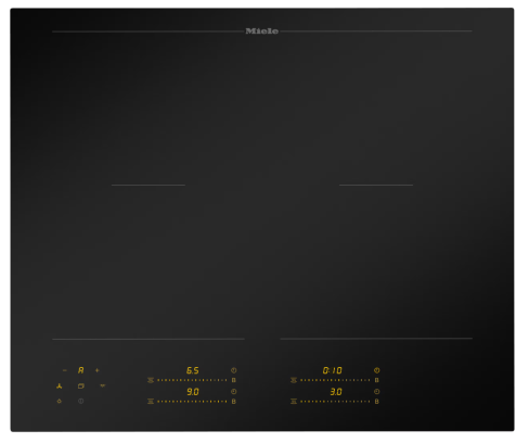 Miele KM8565 FL MATTFINISH 62cm Induction Hob in Matt Black with PowerFlex Zones