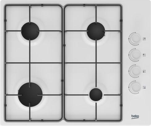 Beko HIBG64120SW Gas Hob
