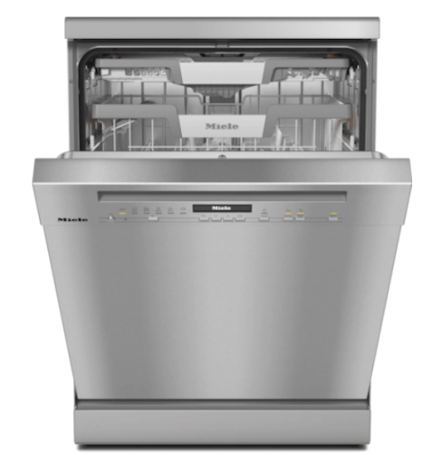 Miele G7040 SC CLST Freestanding Full Size Dishwasher In Clean Steel A Rated
