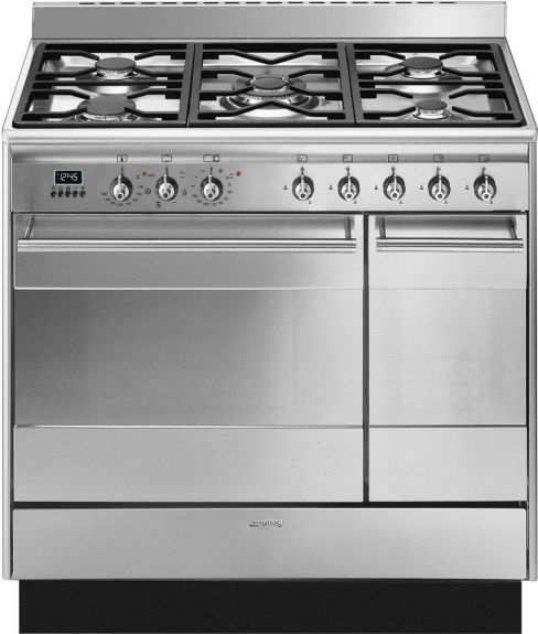 Smeg SUK92MX9-1 90cm Concert Dual Fuel Range Cooker Stainless Steel