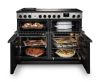 Rangemaster EDDLB110EIGBLK/CM1 110cm Induction Range Cooker Black Glass - Chrome, A Rated