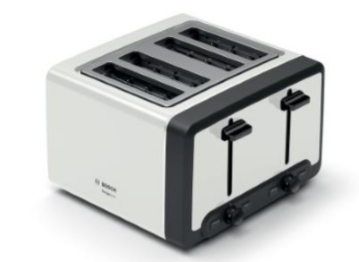 Bosch TAT5P441GB 4-Slice Toaster White