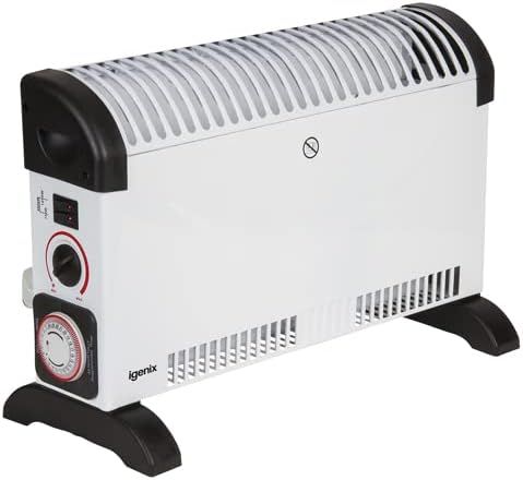igenix IG5250 2Kw Portable Convector Heater With 24 Hour Timer in White
