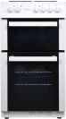 Statesman FUSION50W 50cm Wide, Twin Cavity Electric Cooker, 4 Zones In White