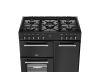 Belling BEL RCA FARMHOUSE 90DF BLK Dual Fuel Range Cooker