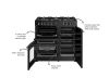 Belling BEL RCA FARMHOUSE 90DF CRM Dual Fuel Range Cooker