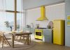 Smeg FAB28RYW6 60cm Retro 50s Style Free Standing Fridge with Ice Box in Yellow, Right Hand Hinge