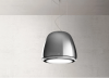 Elica DIVA-HM 50cm Wide Suspended Island Hood, Heavy Metal Polished Stainless Steel, A Rated