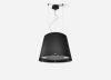 Elica JUNO-LED-BLK 50cm Wide Suspended Island Hood, Black A Rated
