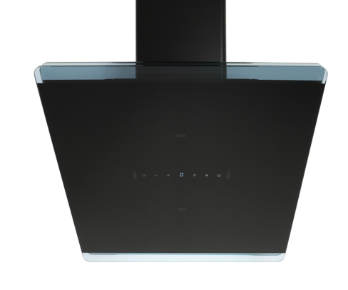CDA EXG60BL 60cm Angled Chimney Cooker Hood - Black A Rated