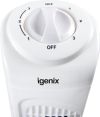igenix DF0029 Tower Fan, Oscillating, 29 Inch, 3 Speeds, White