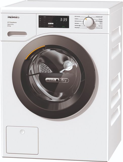 Miele WTD165 WPM Freestanding Washer Dryer with  8kg/5kg 1500 rpm - White - D Rated