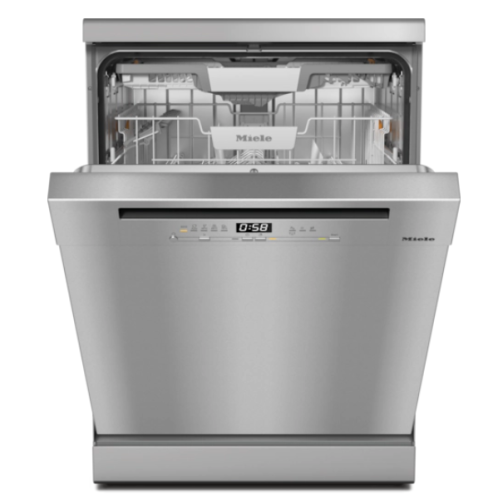 Miele G5811 SC CLST Active Freestanding Full Size Dishwasher In Clean Steel A Rated