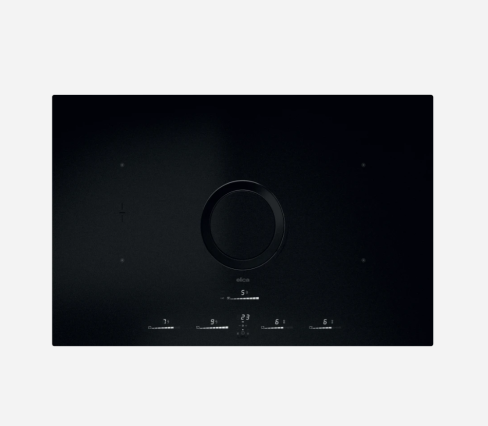 Elica NT-SW-LUX-RA-BA 83cm Wide Venting 4 Zone Hob - White - A ++ Rated with 2 Bridge Zones with back aspiration re-circulating kit