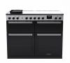 Rangemaster EDDLB110EIGBLK/CM1 110cm Induction Range Cooker Black Glass - Chrome, A Rated