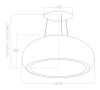 Elica PEARL-WH-MATT 80cm Wide Suspended Island Hood - Matte White - A Rated