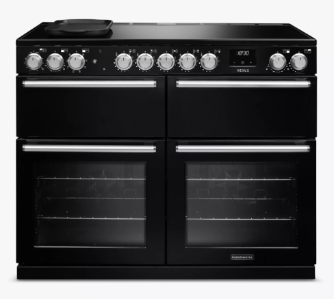 Rangemaster NEXB110EIPGBL/CM1 NEXUS BC  110cm  Range Cooker Electric Induction in  Gloss Black A Rated