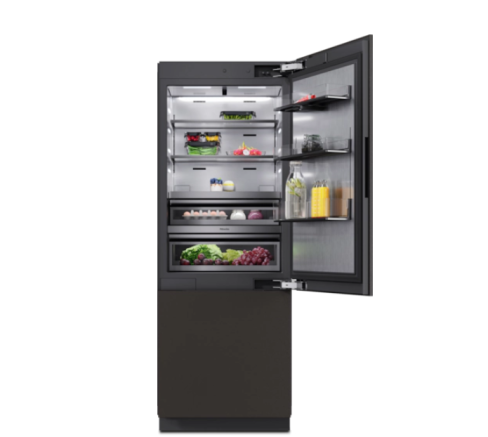 Miele KFMC3834 R MasterCool Fully Integrated Plumbed-In 70/30 Fridge Freezer Frost Free with Fixed Hinge - D Rated