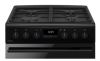 CDA CFD600MB 60cm Dual Fuel Cooker with Double Oven in Black, A Rated