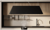Elica IKONA-MAXXI-SS 120cm Wide Suspended Island Hood In Black A Rated
