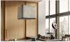 Elica PIX-CC 42cm Wide Suspended Island Hood - Grey - A Rated