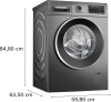 Bosch WNG254R1GB Freestanding Washer Dryer