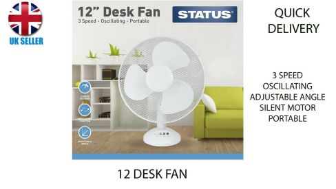 Status International Ltd S12DESKFAN1PKB Variable Cooling Fan