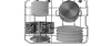 Hotpoint HP2FD10CS90WUK Freestanding Slimline Dishwasher - 10 Place Settings - D Energy In White